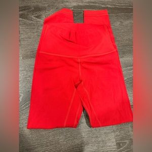 red lululemon align leggings size 2